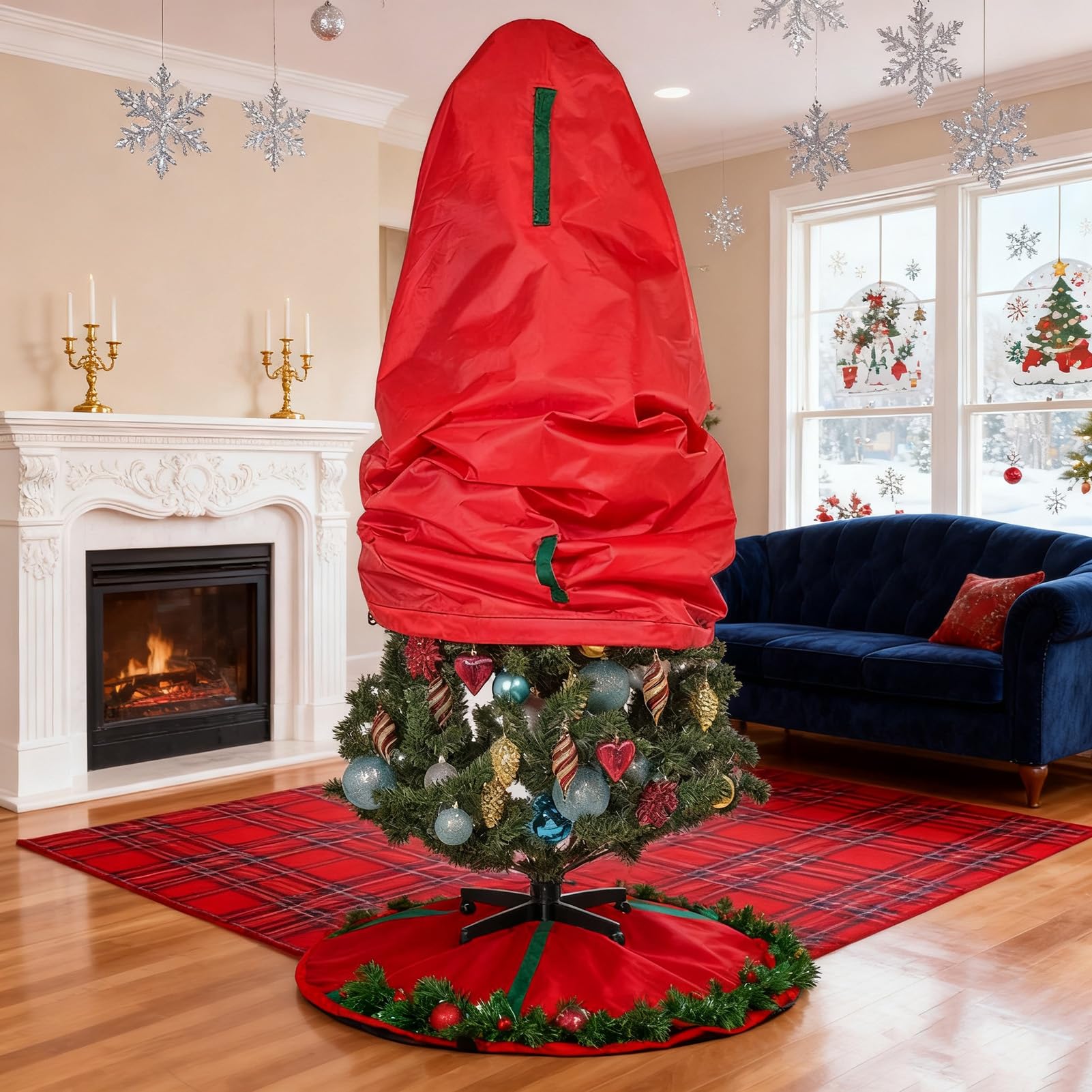 Christmas Tree Artificial - Upright Christmas Tree Storage Bag -