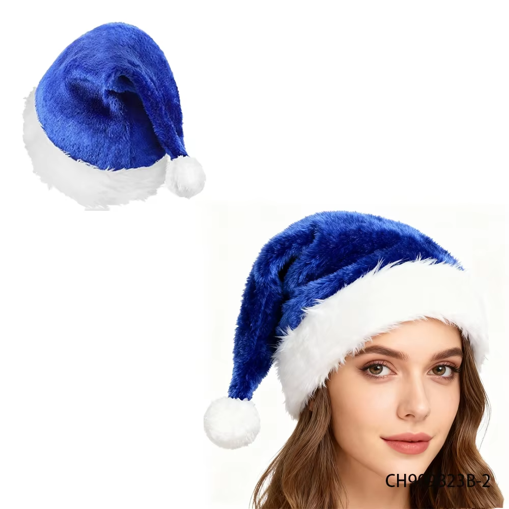Santa Hat Plush - PESENAR Plush Holiday Christmas Santa Hats