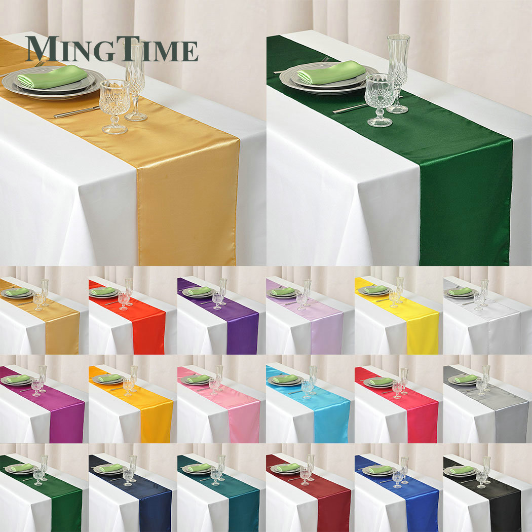 Christmas Table Runner - Satin Table Runner 30cm X 275cm