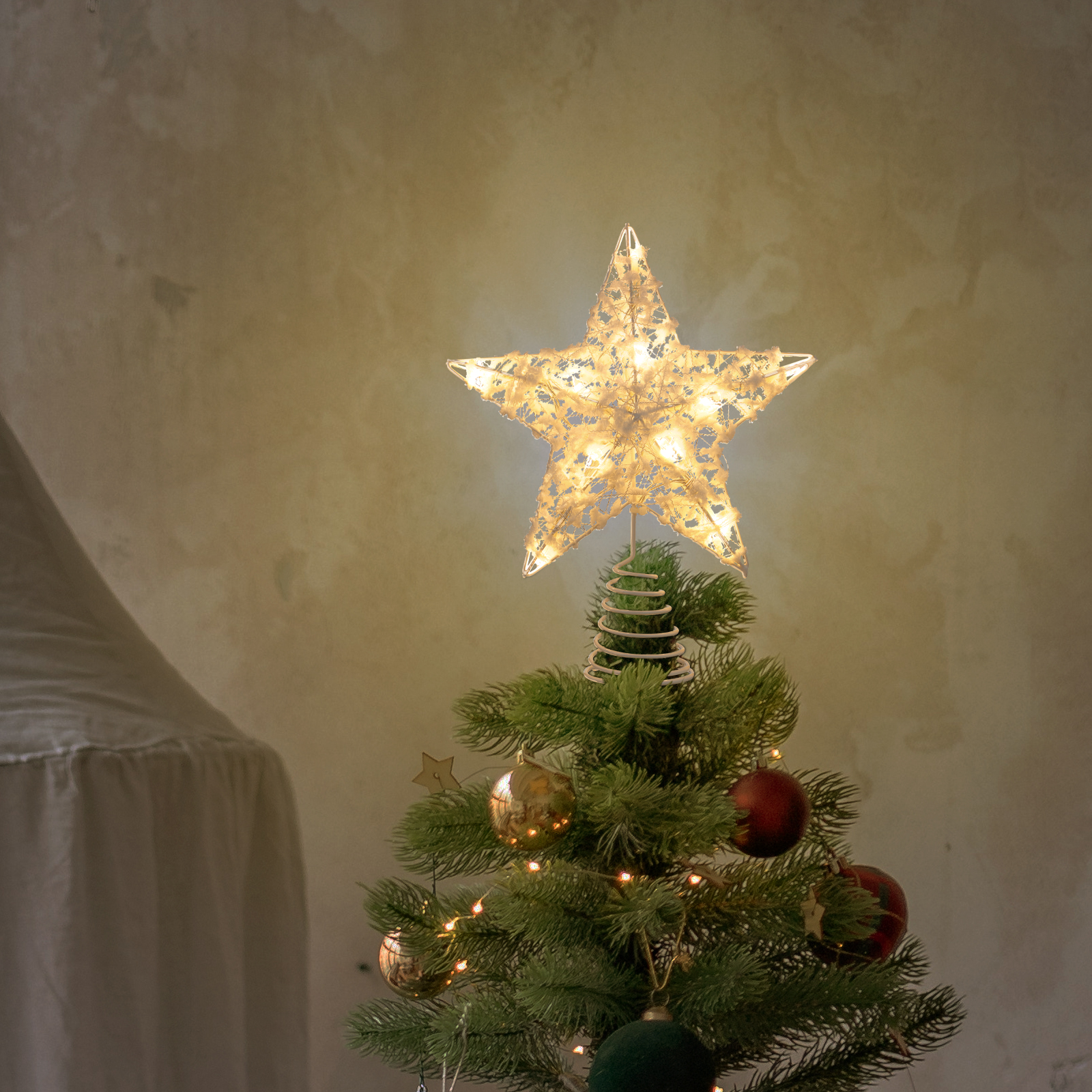 1Pcs Christmas Tree Star Lamp  – обзор и цена Star Tree Topper