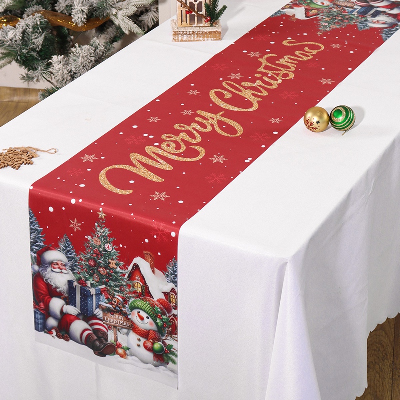 Christmas Santa Snowman Table  – обзор и цена Christmas Table Runner