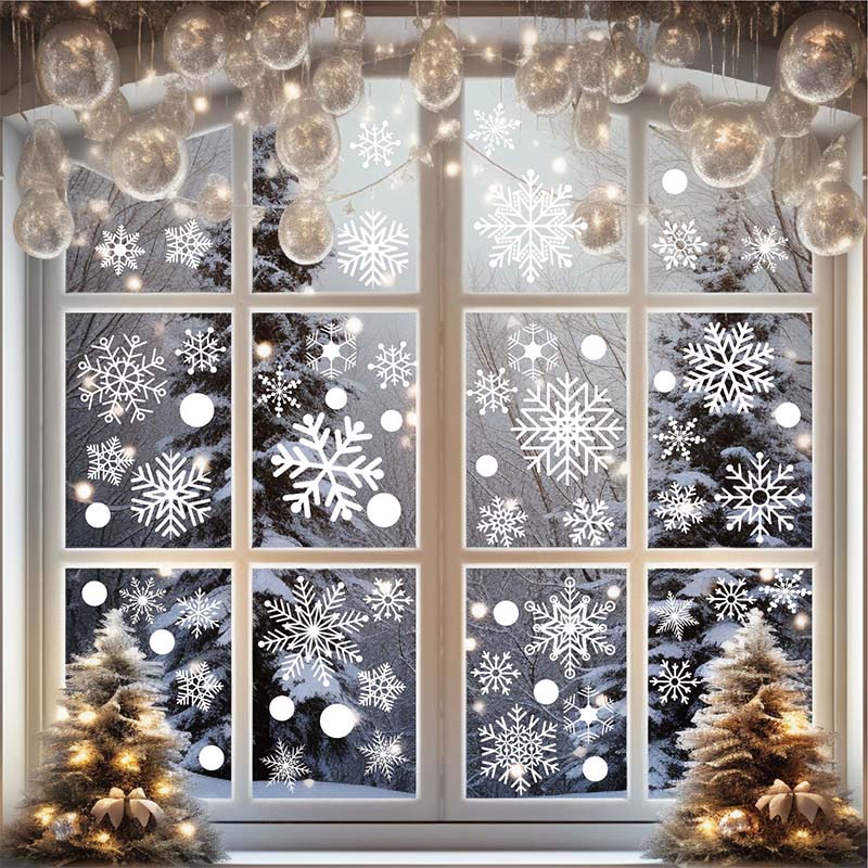 4/6 Sheet Snowflake Window Sti – обзор и цена Snowflake Window Decal