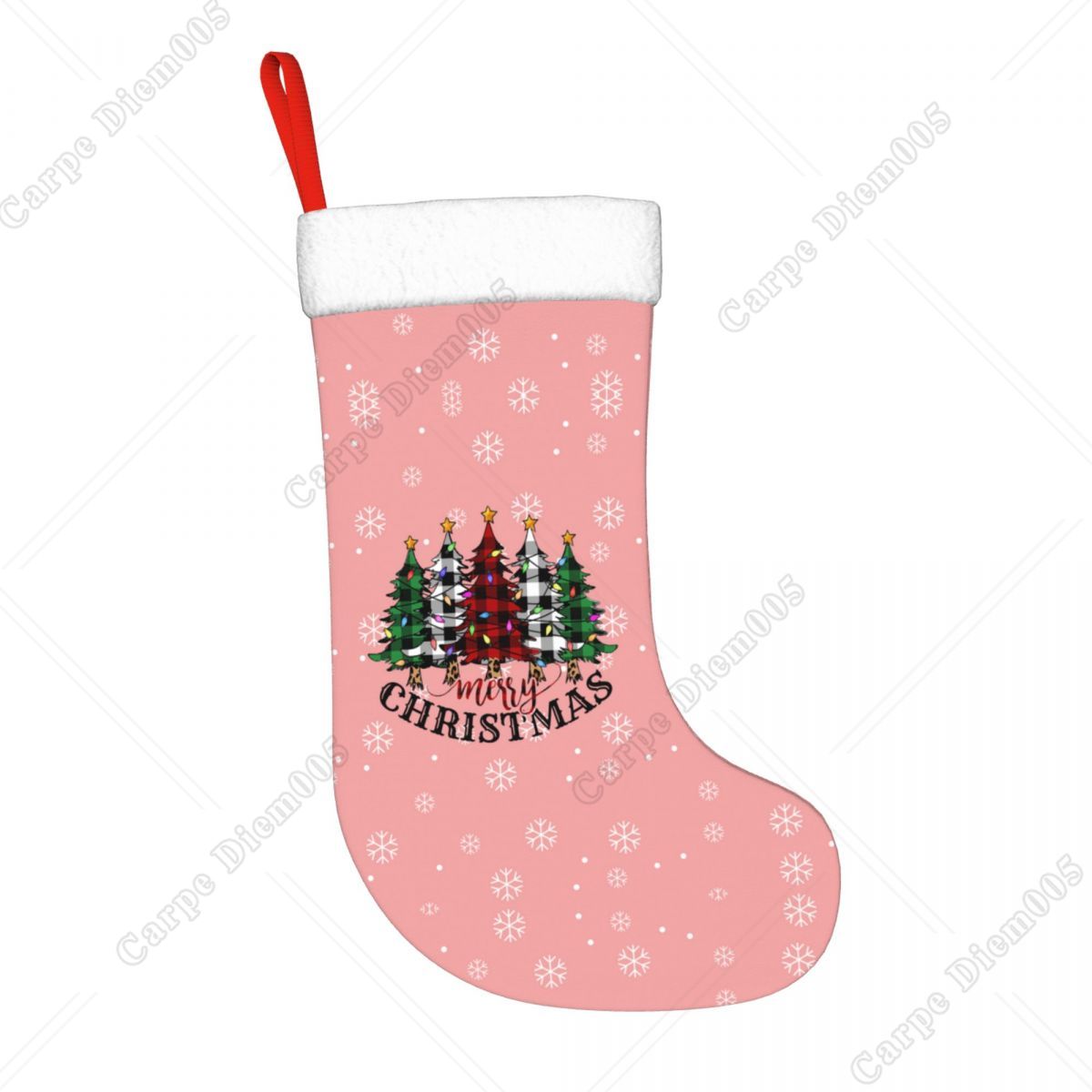 Pink Snowflakes Christmas Tree – обзор и цена Christmas Stocking Hanging