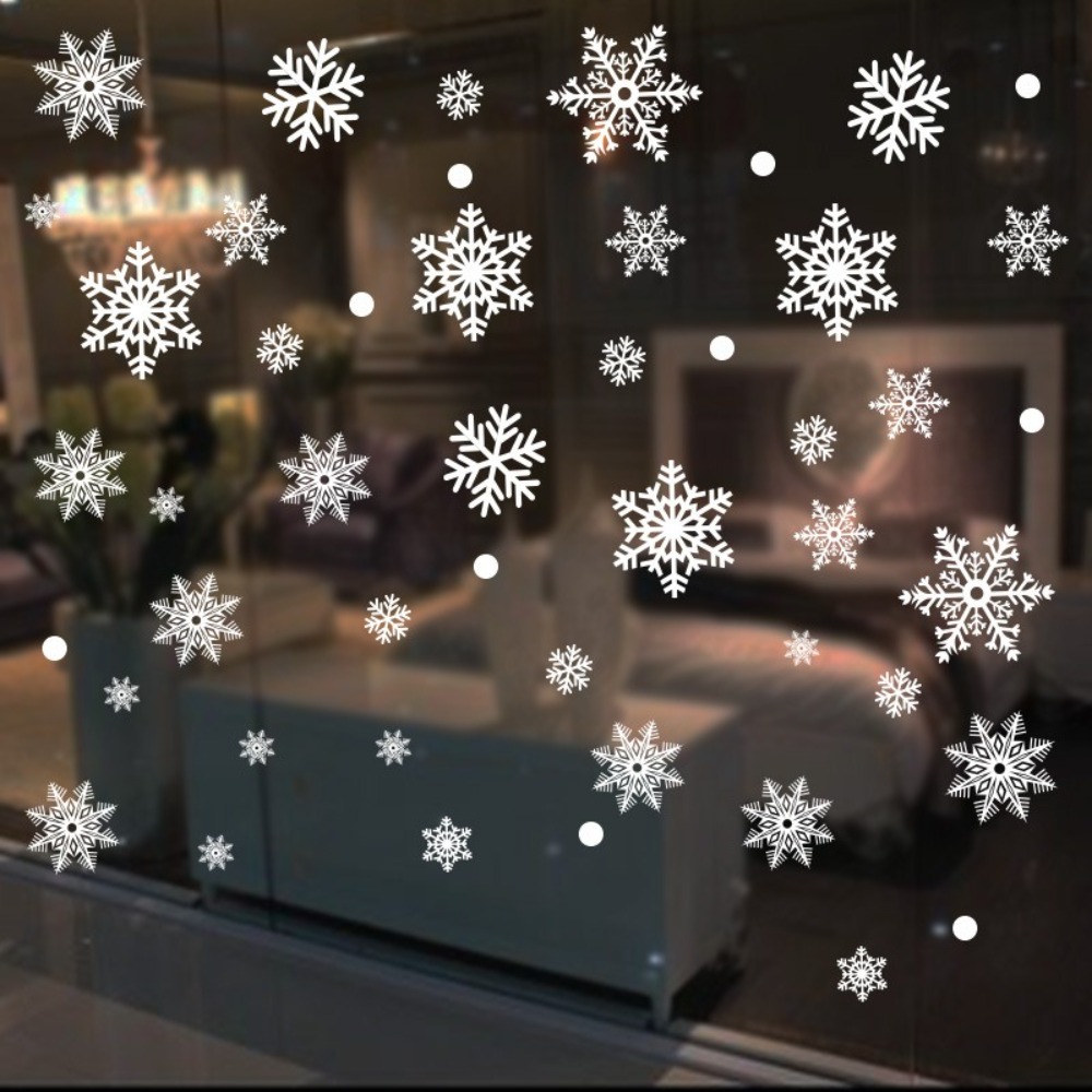 30pcs PVC Christmas Snowflakes – обзор и цена Snowflake Window Decal
