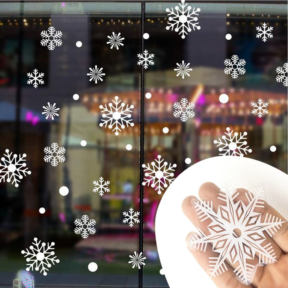 30pcs PVC Christmas Snowflakes – обзор и цена Snowflake Window Decal