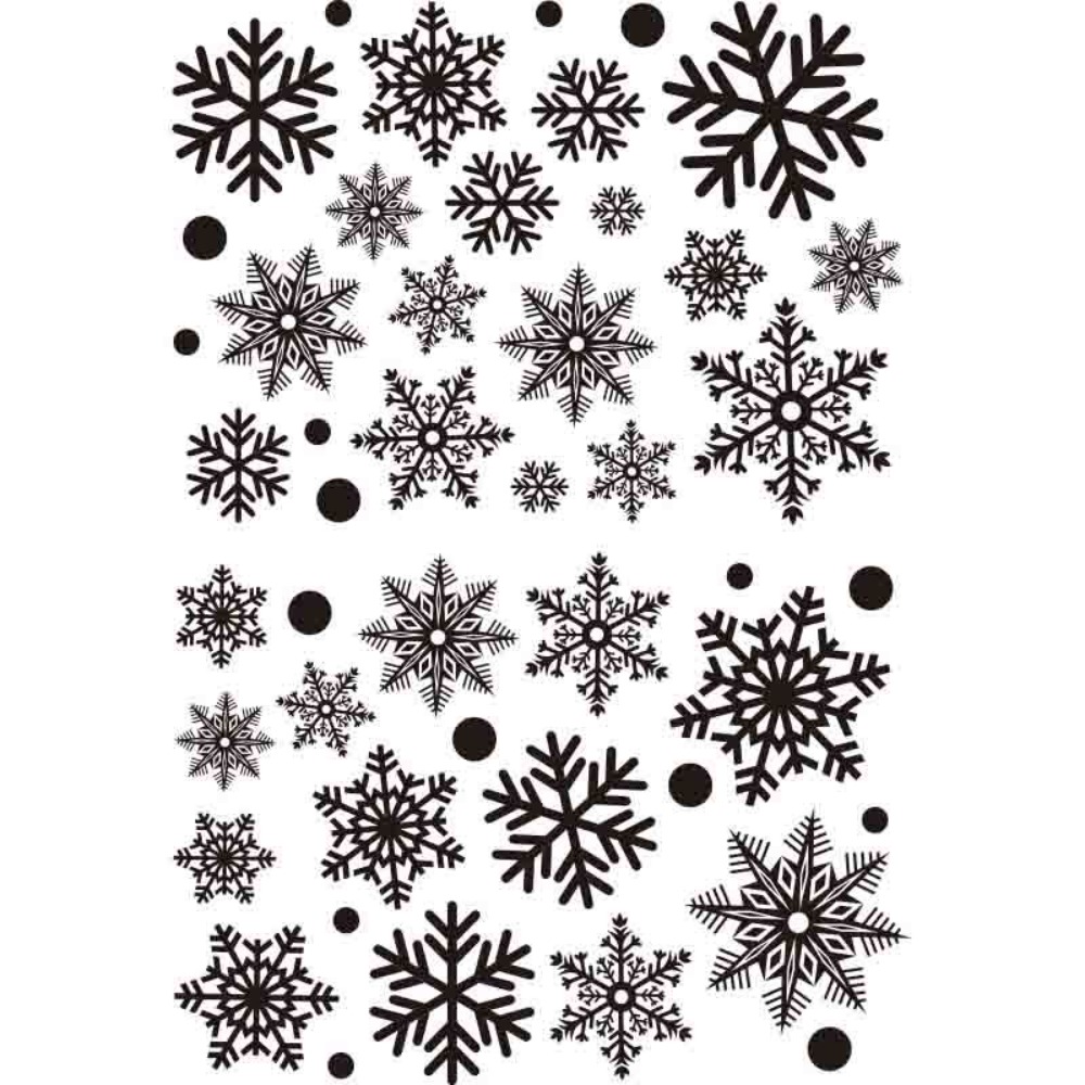 30pcs PVC Christmas Snowflakes – обзор и цена Snowflake Window Decal