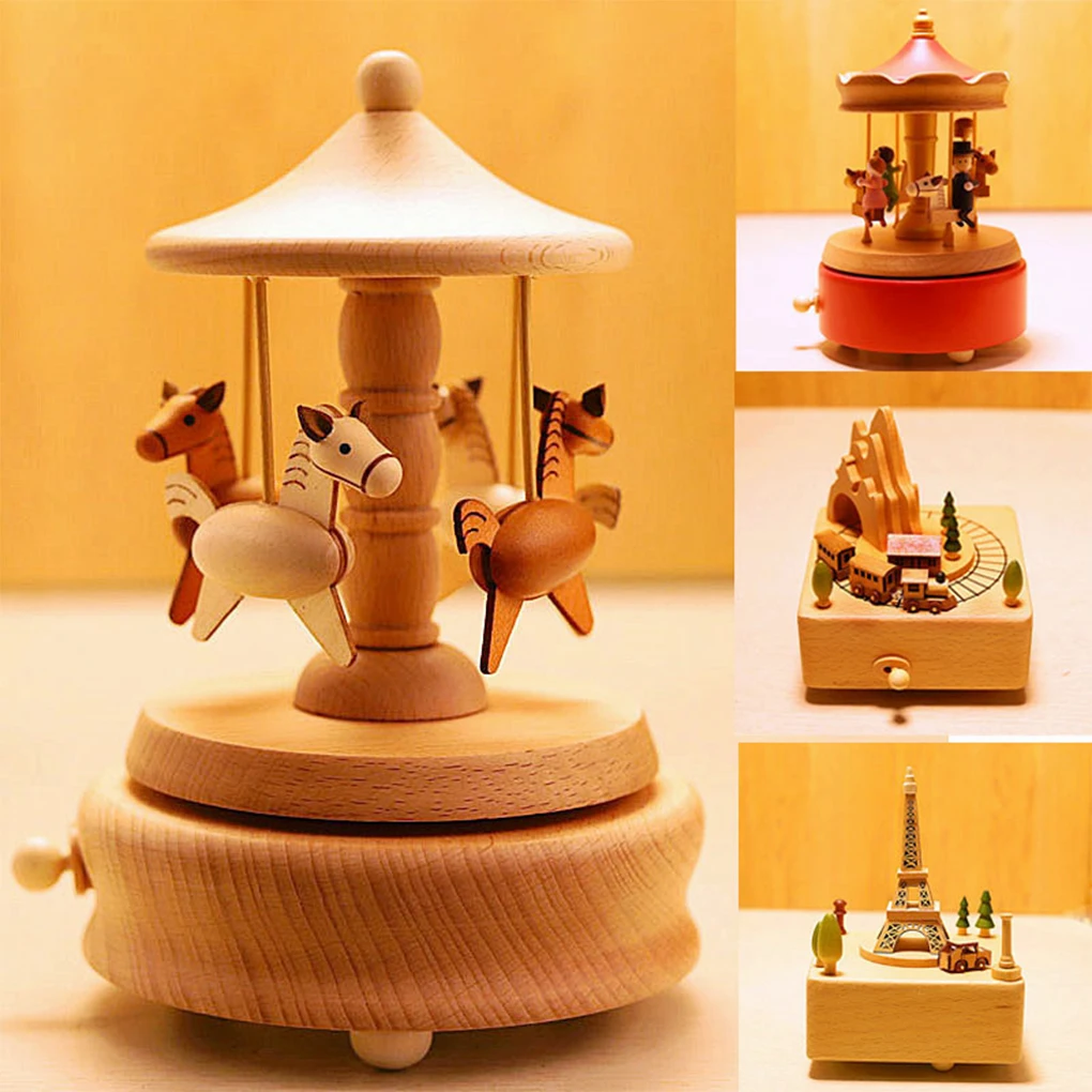 Wooden Carousel Music Box Orna – обзор и цена Snow Globe Musical