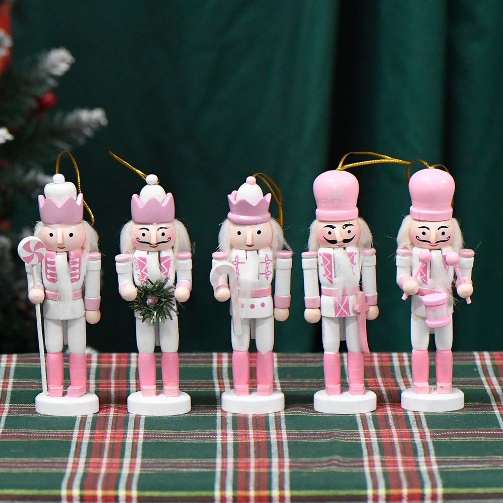 5PCS Macarone Powder Christmas – обзор и цена Nutcracker Figurine