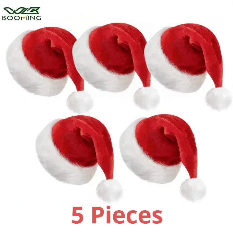 5/1PCS Christmas Hat Plush Adu – обзор и цена Santa Hat Plush