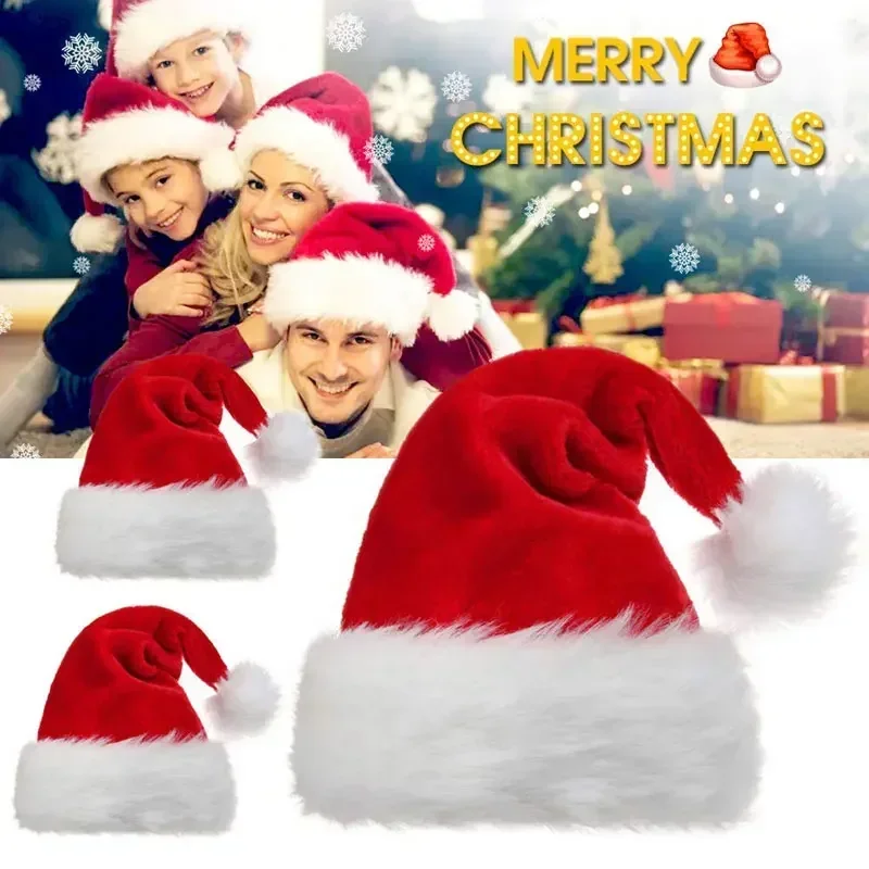 5/1PCS Christmas Hat Plush Adu – обзор и цена Santa Hat Plush