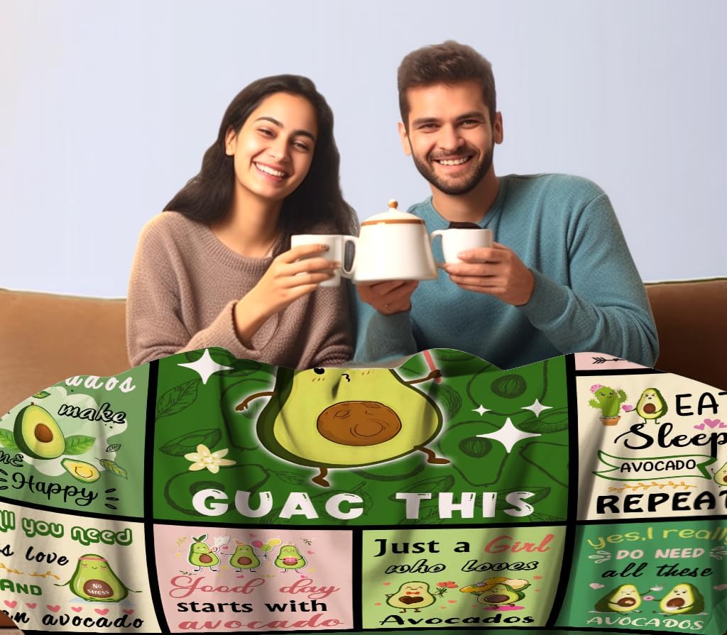 Avocado Blanket Cartoon Avocad – обзор и цена Christmas Throw Blanket