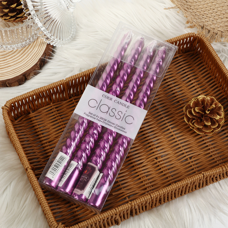 4pcs European-style Long-pole  – обзор и цена Holiday Candle Set