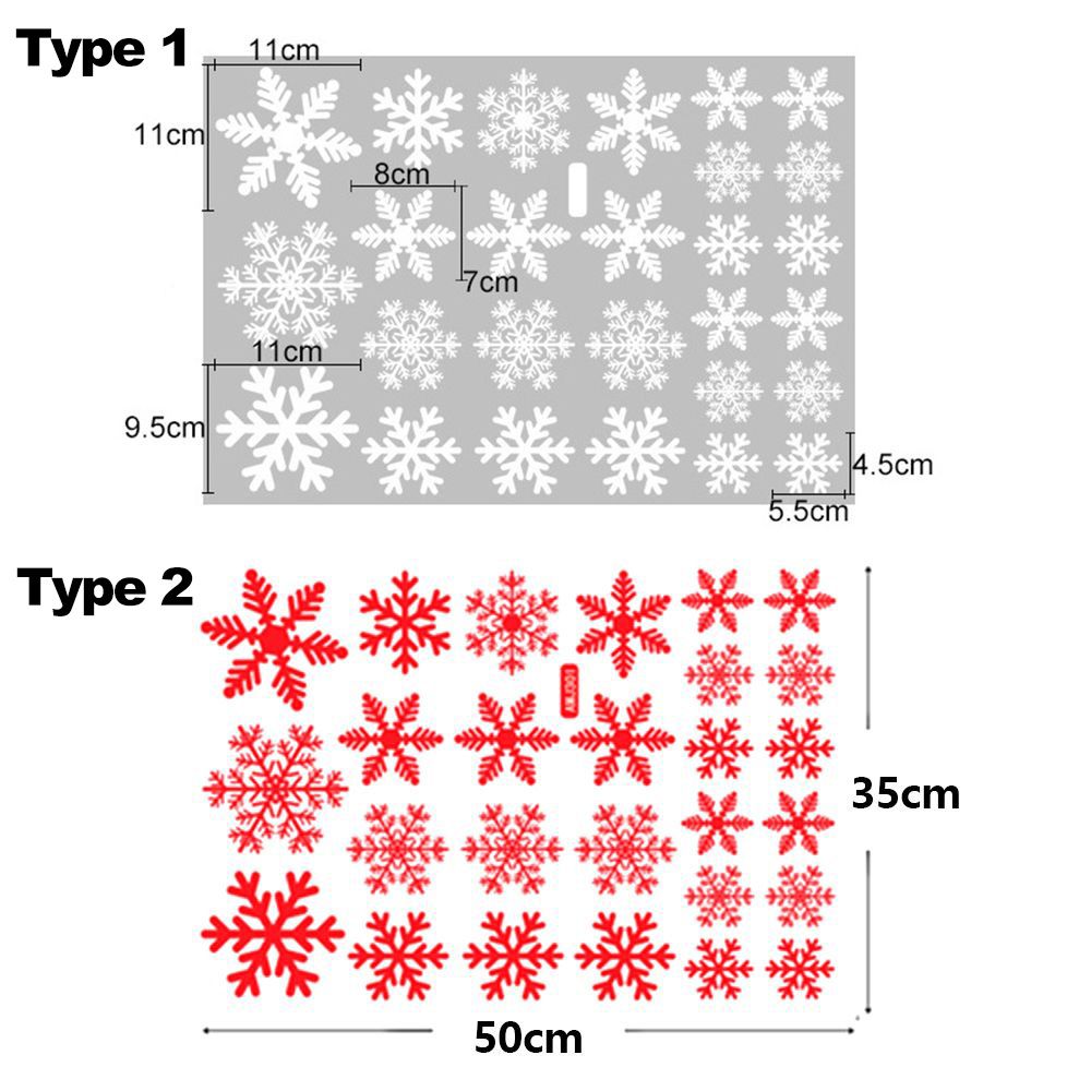 27/38PCS Gift Xmas  Festival S – обзор и цена Snowflake Window Decal