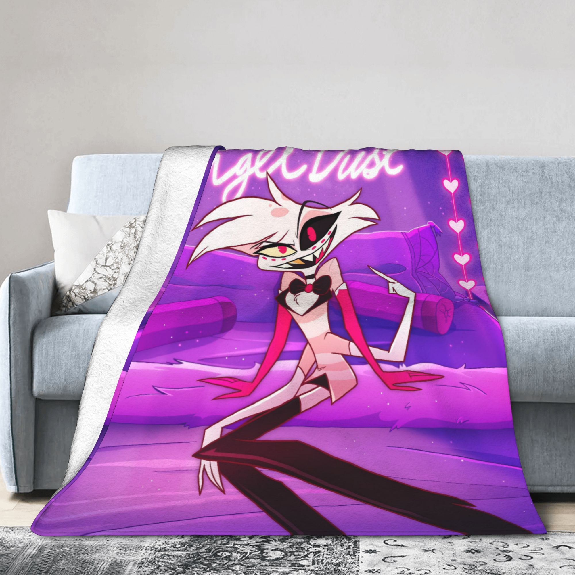 Cartoon Hazbins Hotels  Angel  – обзор и цена Christmas Throw Blanket