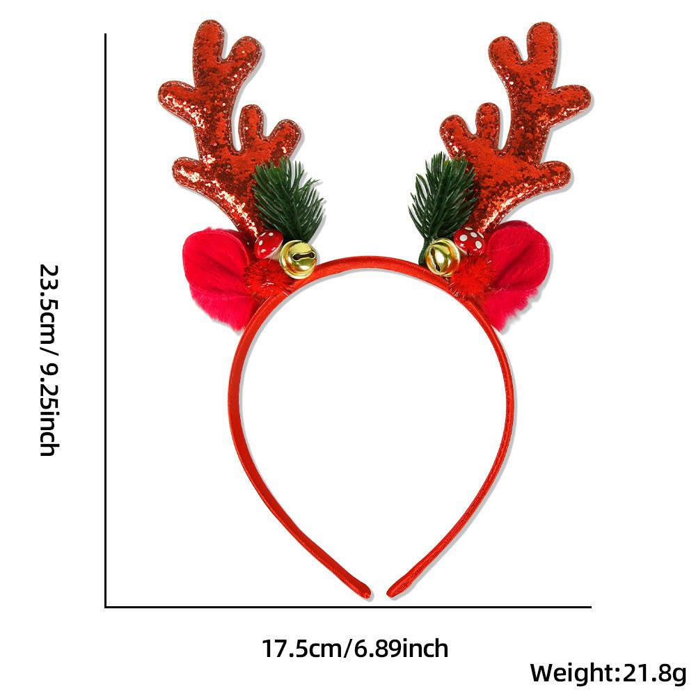 1/2pcs Christmas Glitter Deer  – обзор и цена Reindeer Antlers Headband