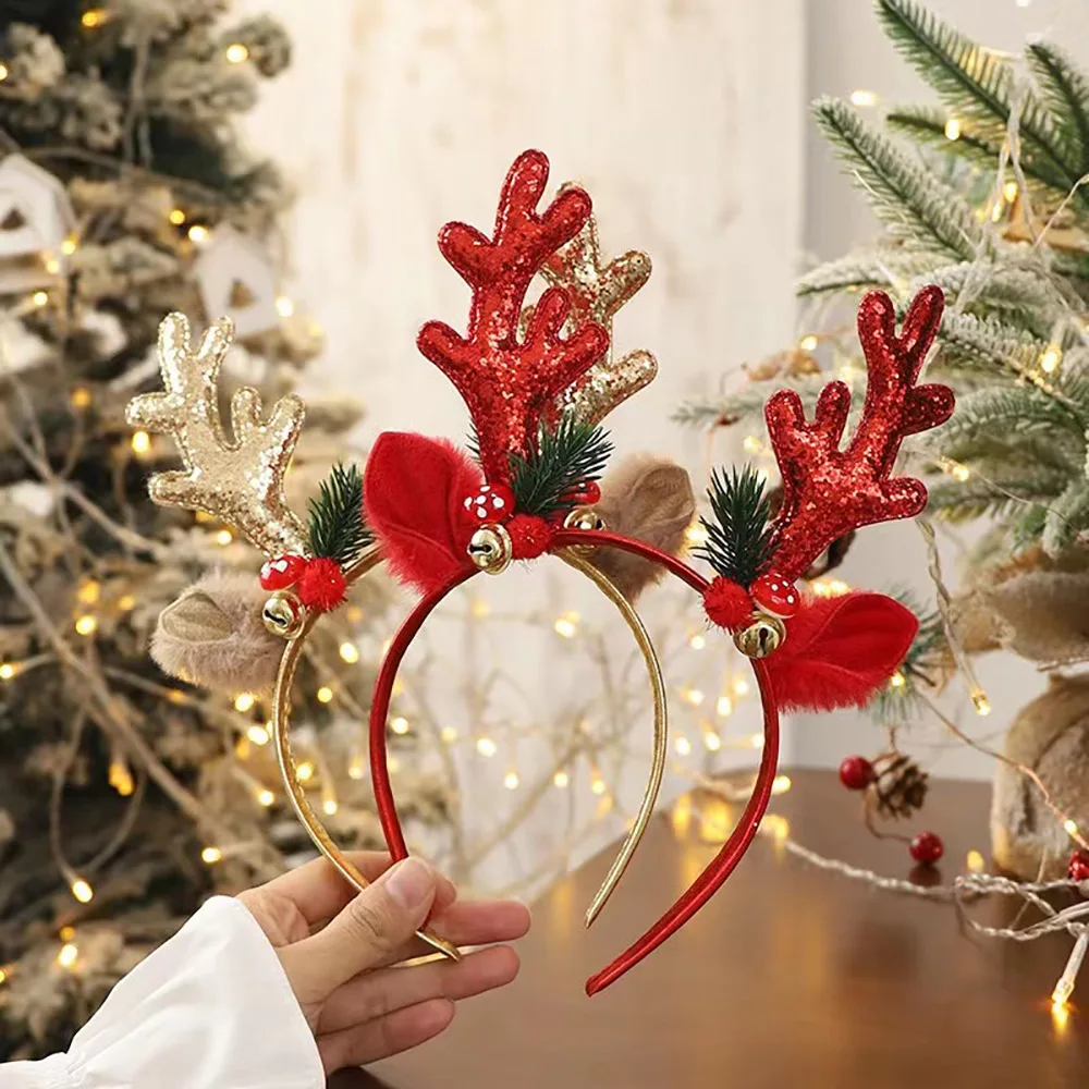 ！Christmas Glitter Deer Antler – обзор и цена Reindeer Antlers Headband