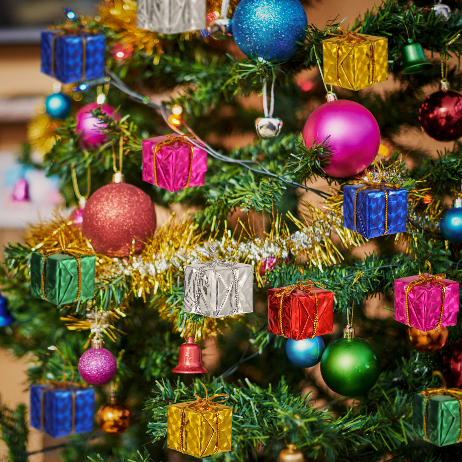 24Pcs Christmas Tree Hanging D – обзор и цена Gift Box Wrap Set