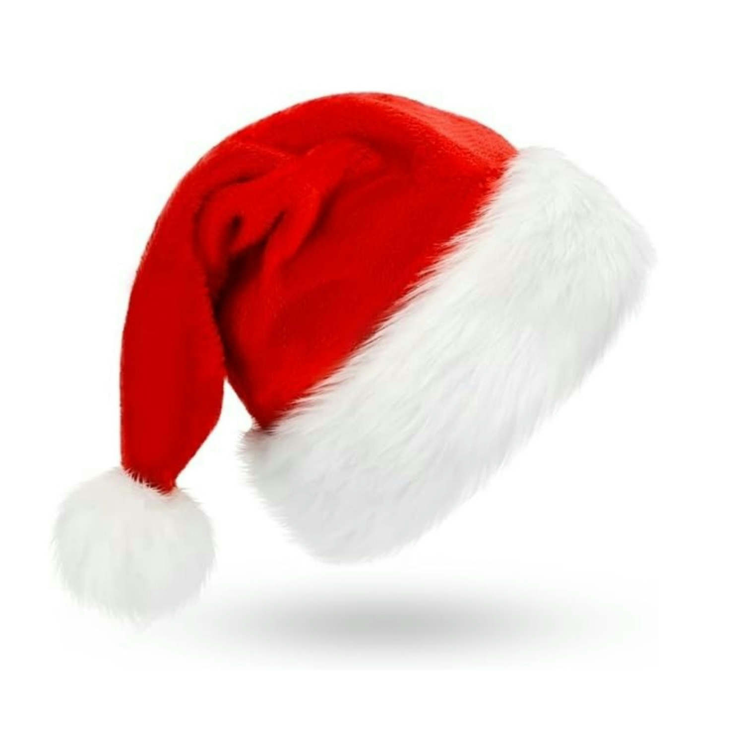 Fluffy Red Santa Hats Set with – обзор и цена Santa Hat Plush
