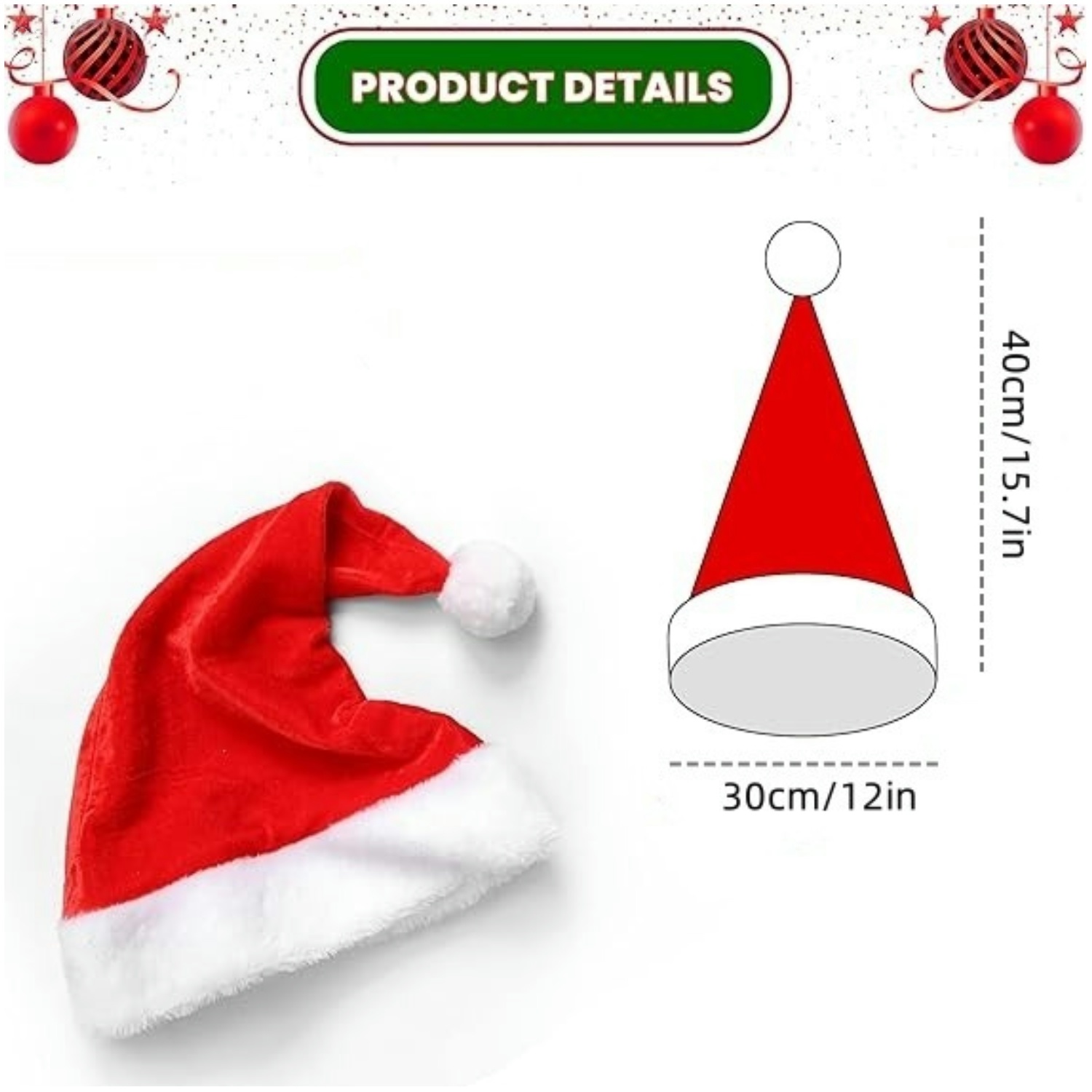 Fluffy Red Santa Hats Set with – обзор и цена Santa Hat Plush