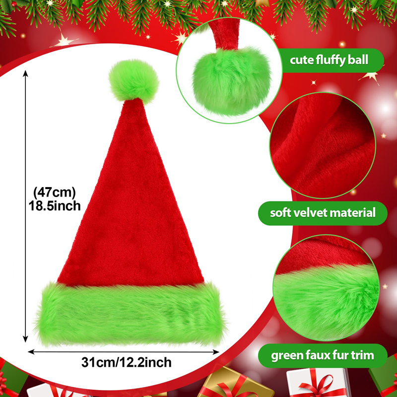 1pc, Santa Claus hat Christmas – обзор и цена Santa Hat Plush