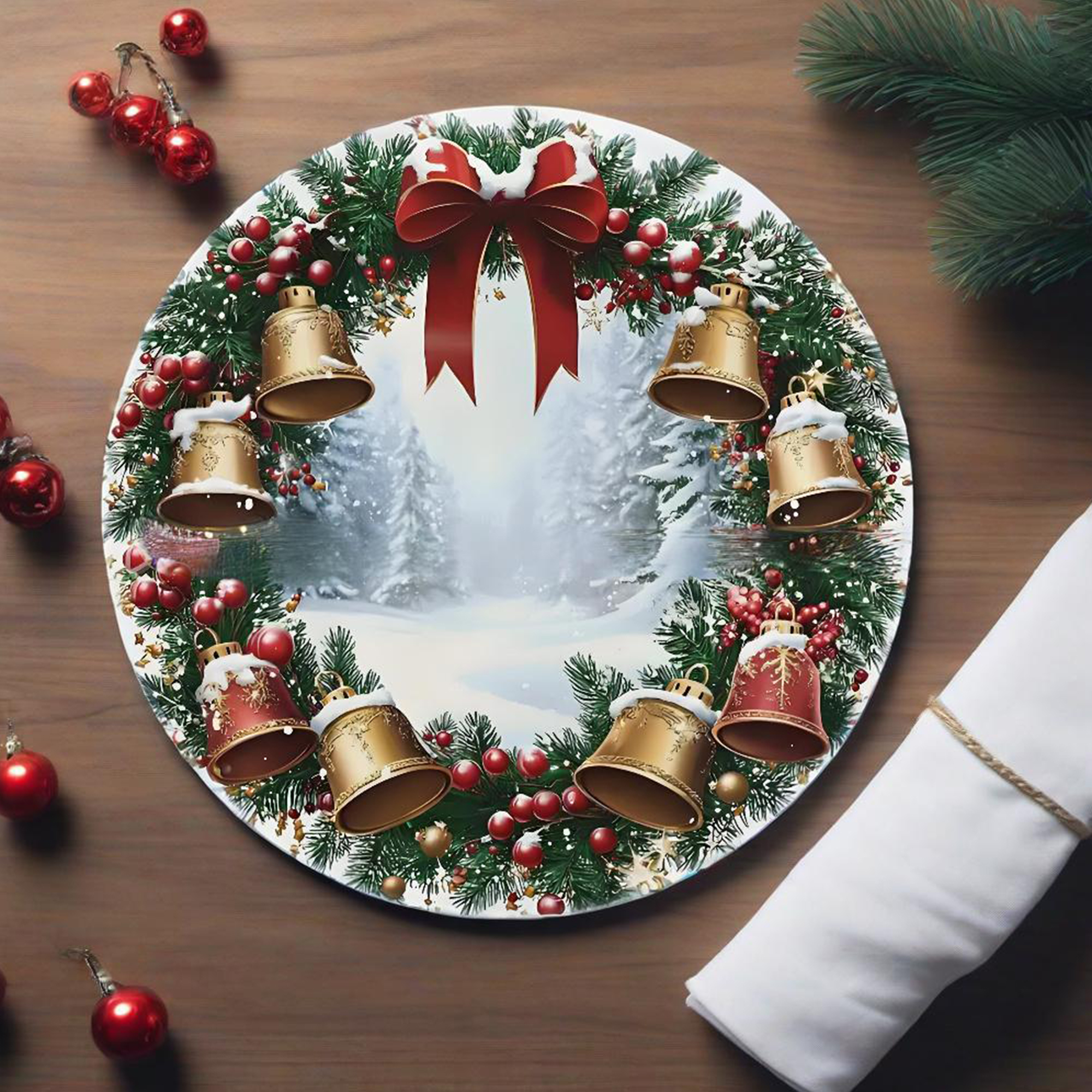 Christmas Table Runner Festive – обзор и цена Christmas Table Runner