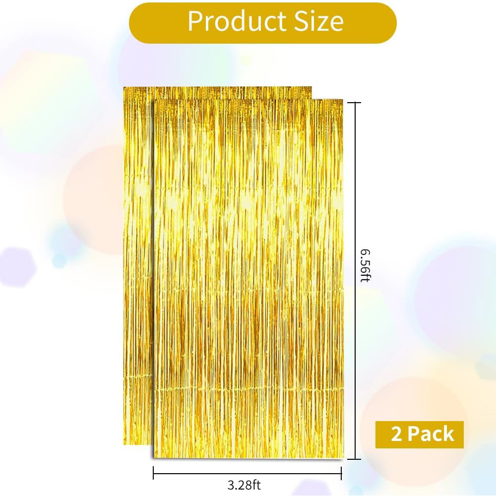 2Pack Gold Metallic Foil Tinse – обзор и цена Tinsel Garland Decoration