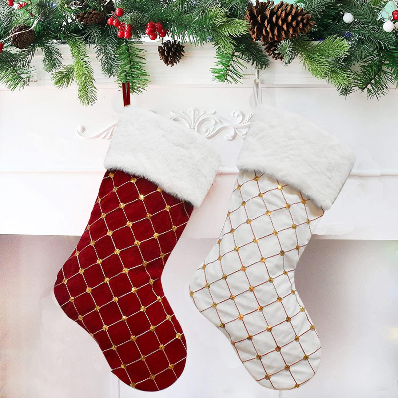 Christmas Stocking Soft Faux F – обзор и цена Christmas Stocking Hanging