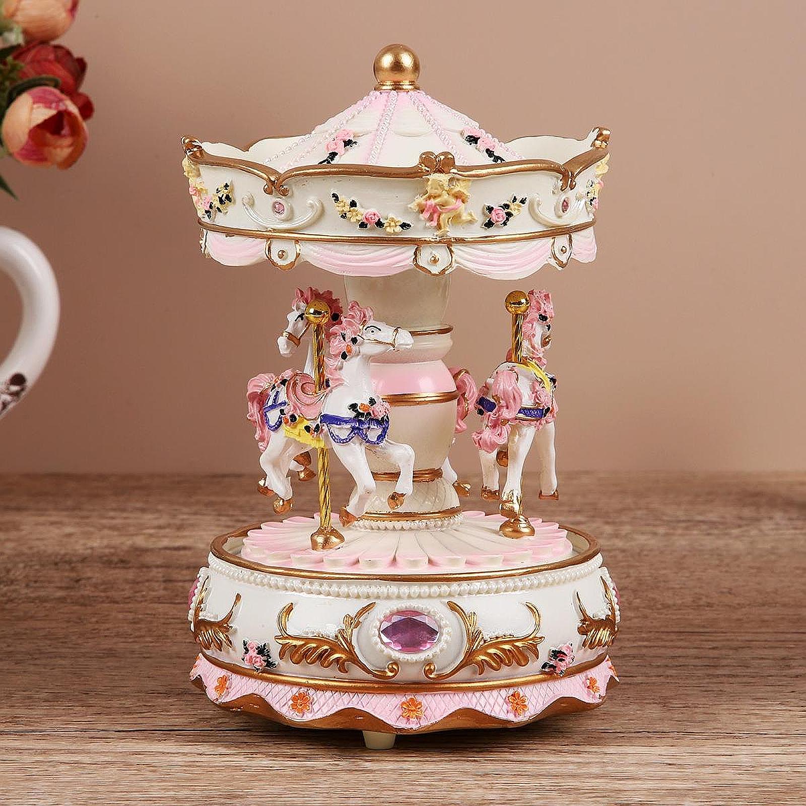 Handcrafted Resin Carousel Mus – обзор и цена Snow Globe Musical