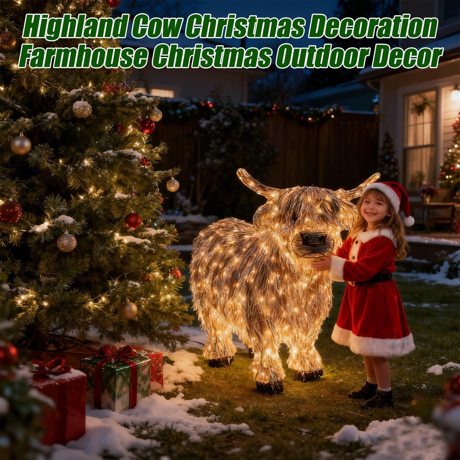 Cow Figurine Light Up 11 Inch  – обзор и цена Christmas Lights Outdoor