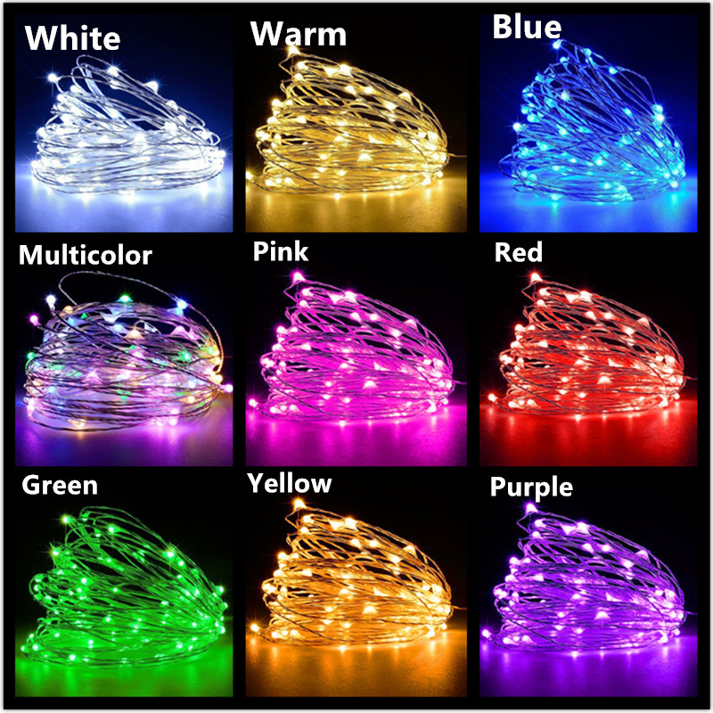 10M 5M 3M 2M Copper Wire LED T – обзор и цена Tinsel Garland Decoration