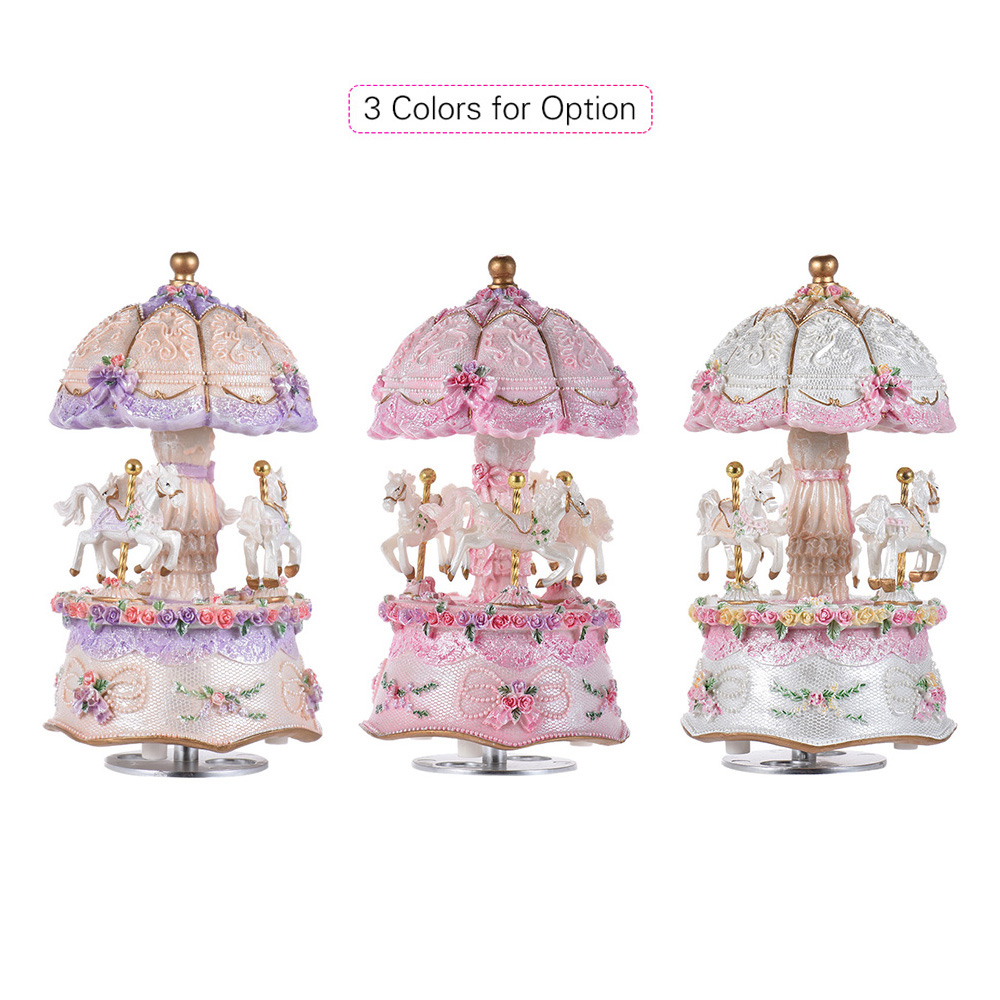 Luxury Dream 3-Horse Rotating  – обзор и цена Snow Globe Musical