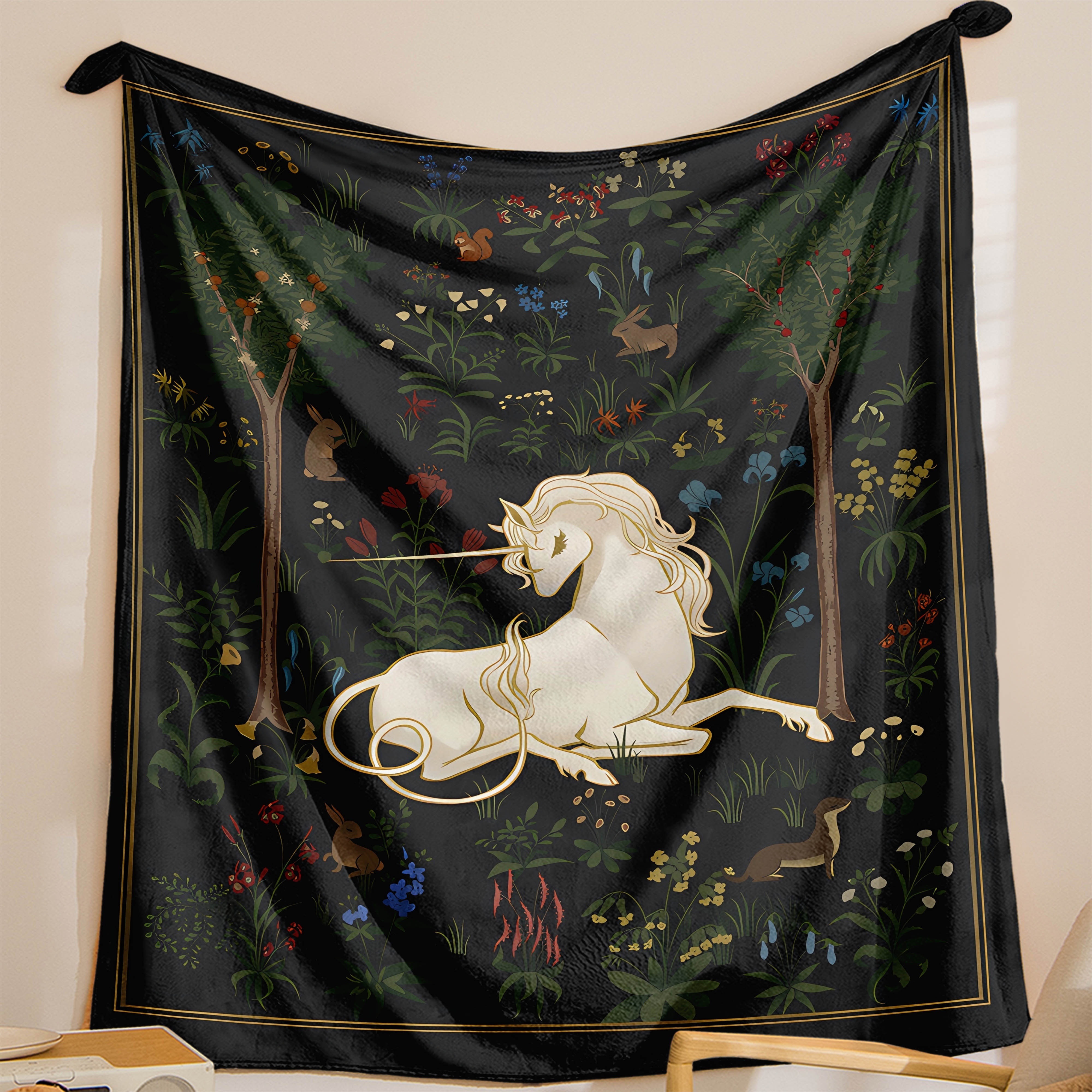 1pc Magical Unicorn Forest Thr – обзор и цена Christmas Throw Blanket