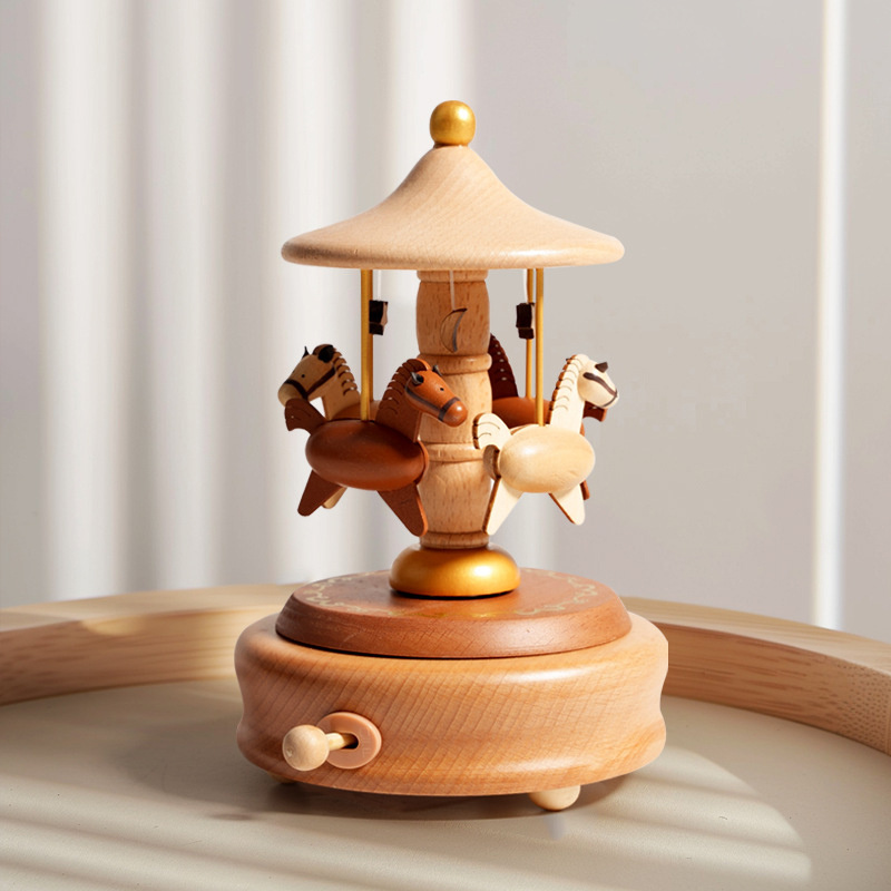 Wooden Carousel Music Box Orna – обзор и цена Snow Globe Musical