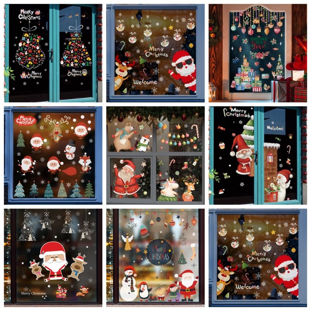 Funny PVC Christmas Window Gla – обзор и цена Snowflake Window Decal