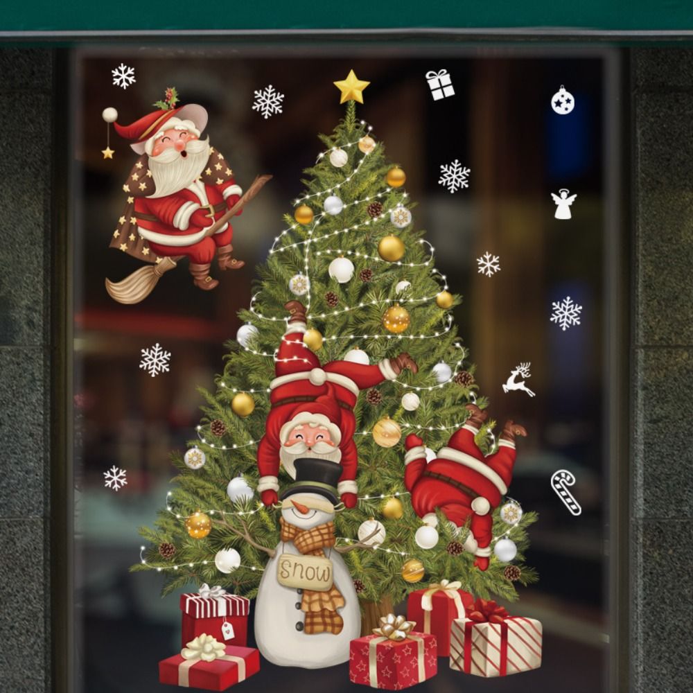Funny PVC Christmas Window Gla – обзор и цена Snowflake Window Decal