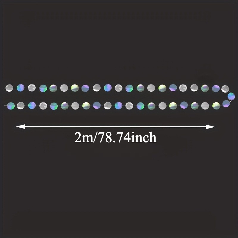 1pc Shimmering Iridescent Circ – обзор и цена Tinsel Garland Decoration