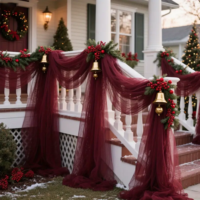 DIY Decoration Tulle Arch Drap – обзор и цена Christmas Table Runner