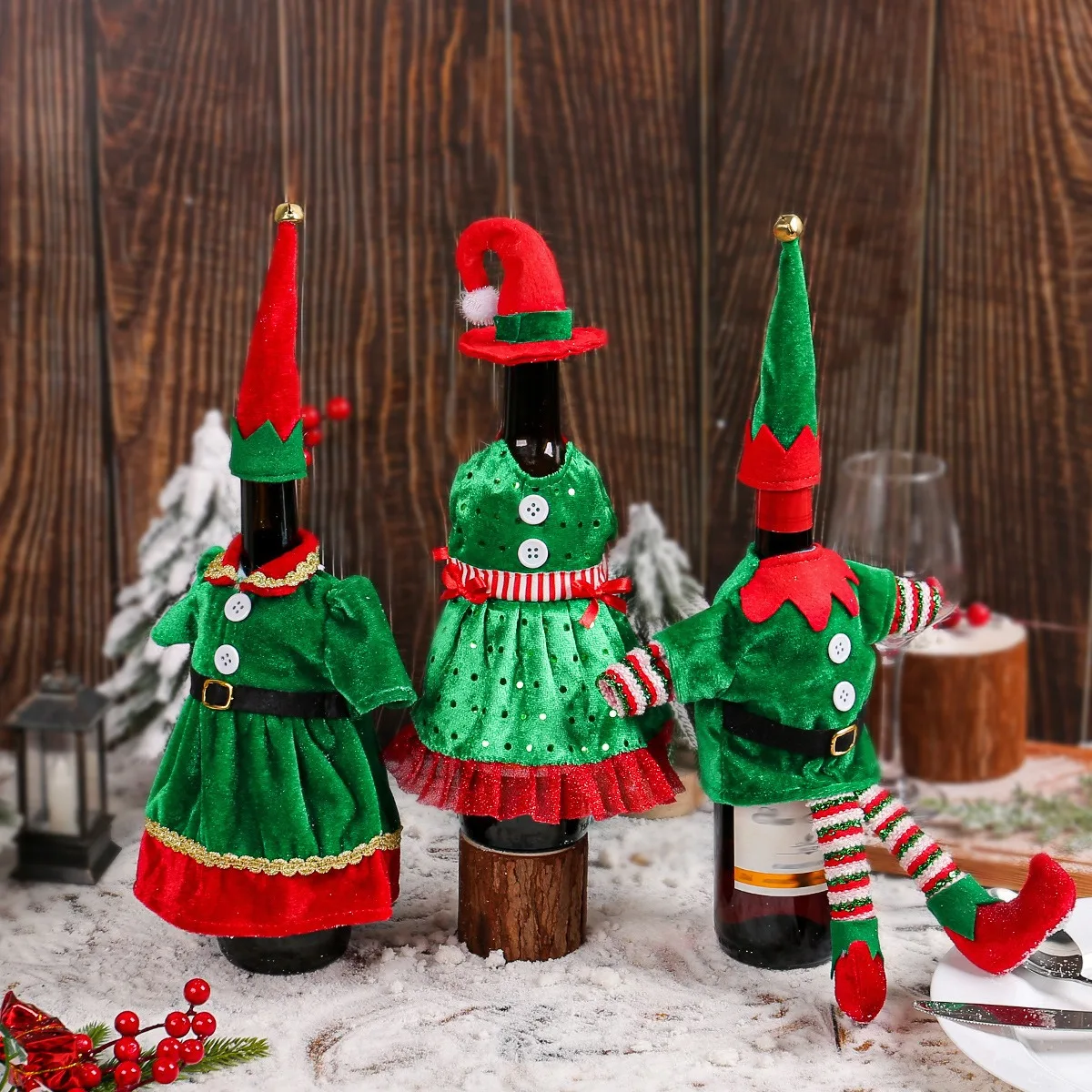 Christmas Cute Elf Wine Bottle – обзор и цена Elf Costume Christmas