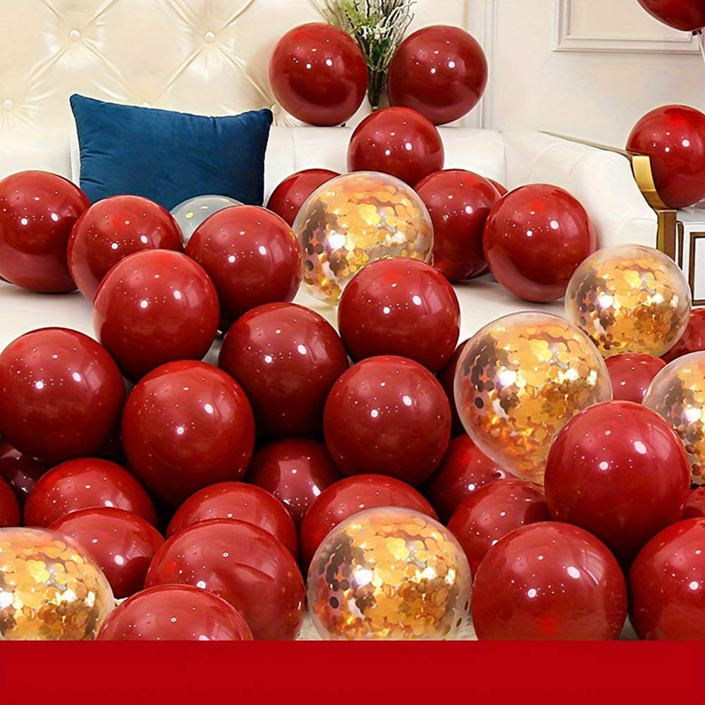 50pcs/pack Red Gold Balloon Ar – обзор и цена Tinsel Garland Decoration