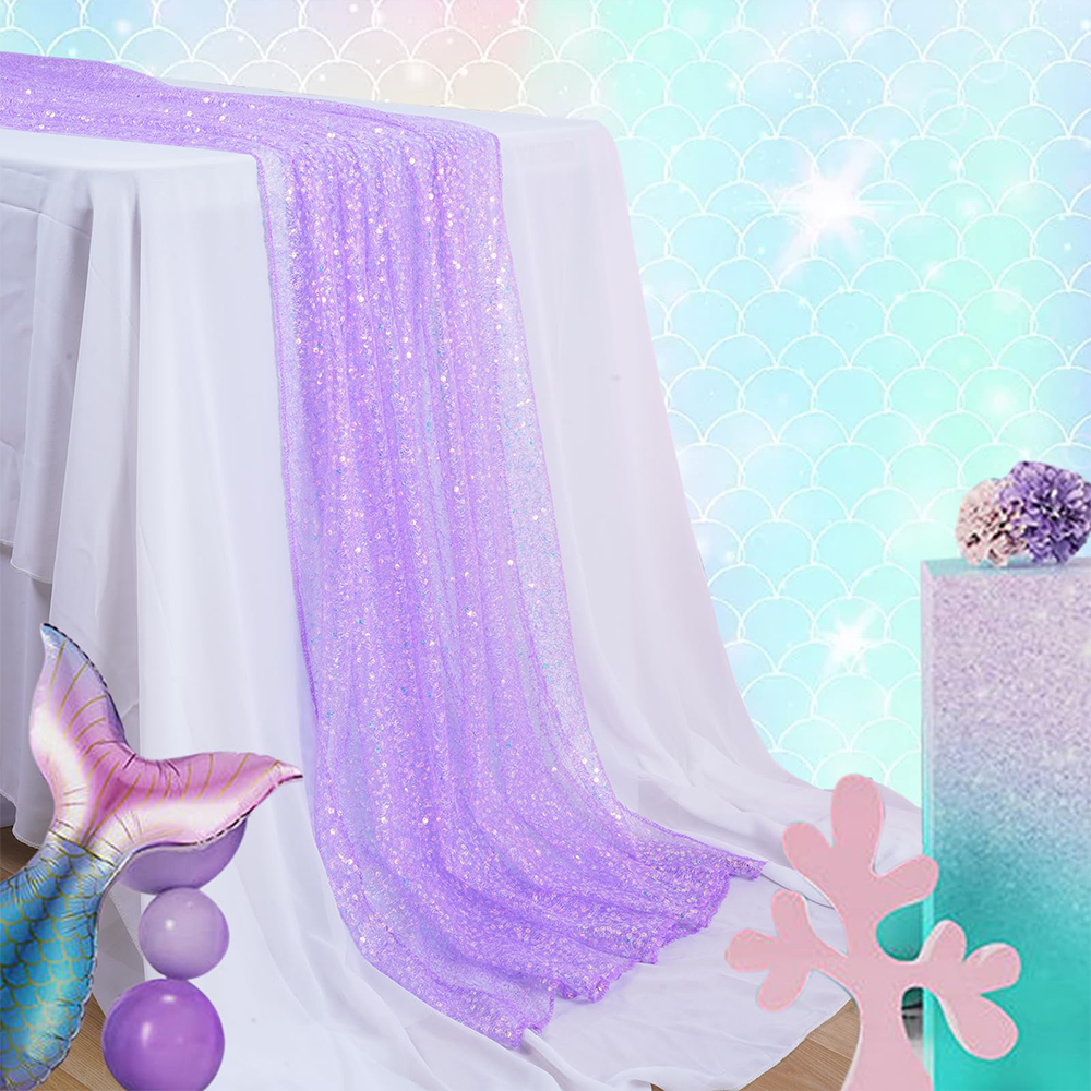 Mermaid Table Runner Iridescen – обзор и цена Christmas Table Runner