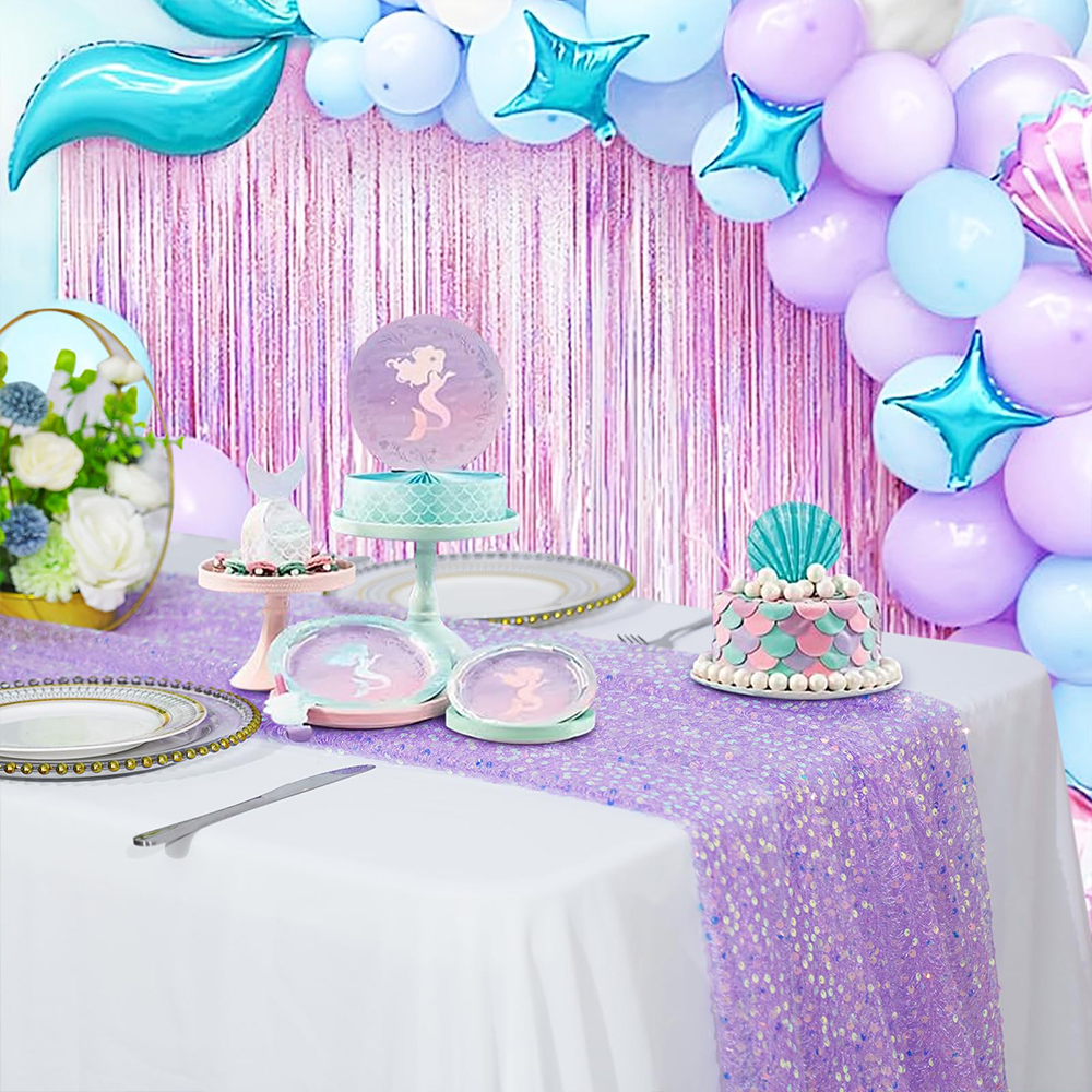Mermaid Table Runner Iridescen – обзор и цена Christmas Table Runner