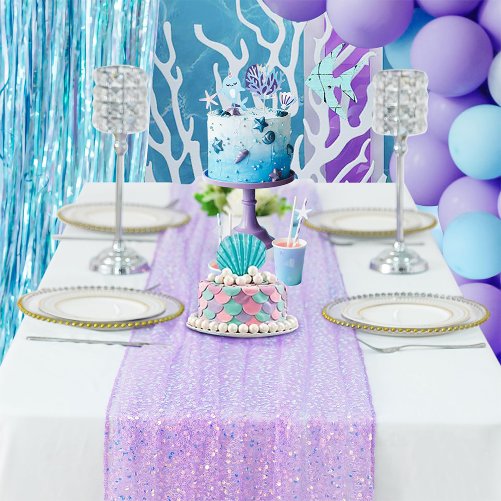 Mermaid Table Runner Iridescen – обзор и цена Christmas Table Runner