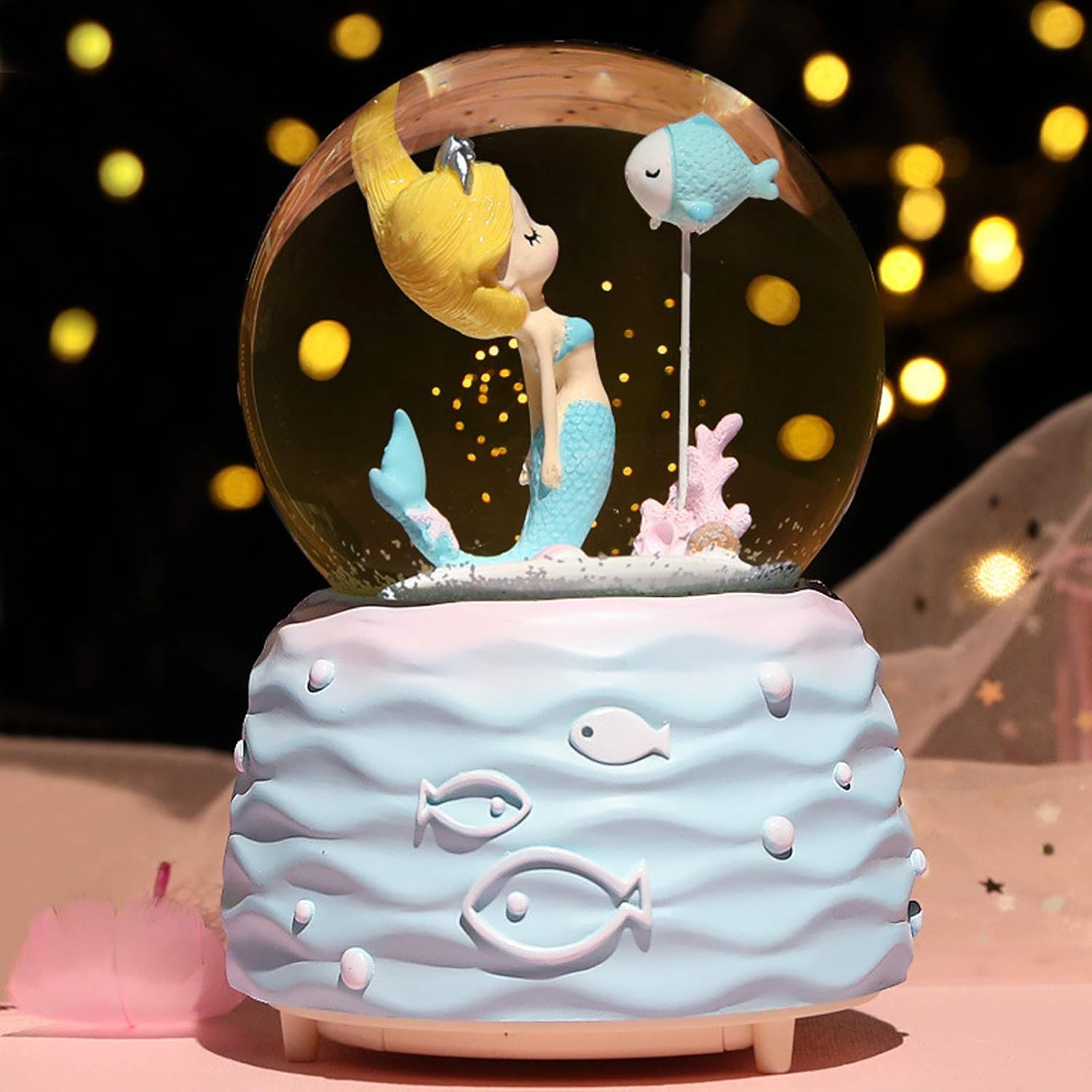 Mermaid Snow Globe Music Box w – обзор и цена Snow Globe Musical