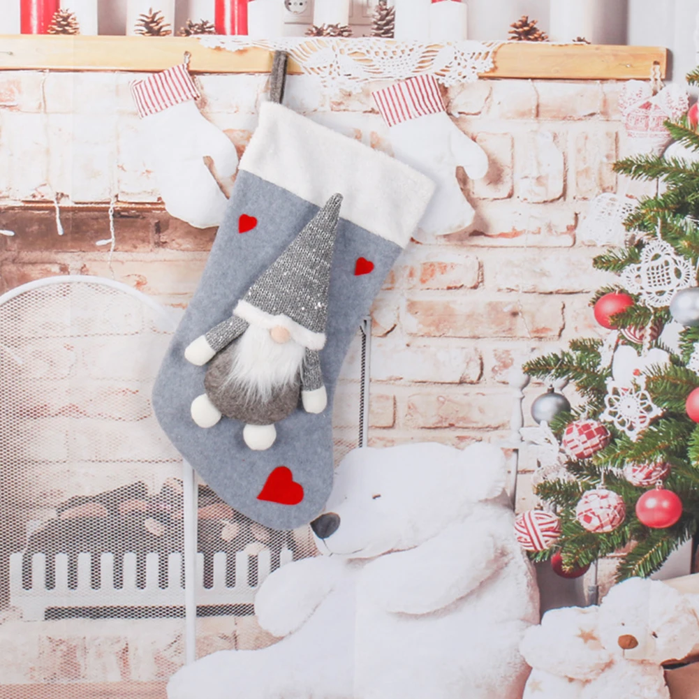 Christmas Plush Santa Claus Fa – обзор и цена Christmas Stocking Hanging
