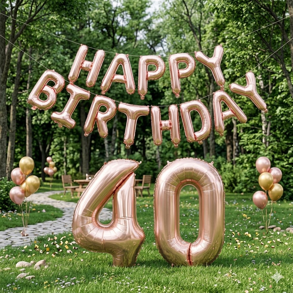 Happy Birthday 32Inch Number F – обзор и цена Tinsel Garland Decoration