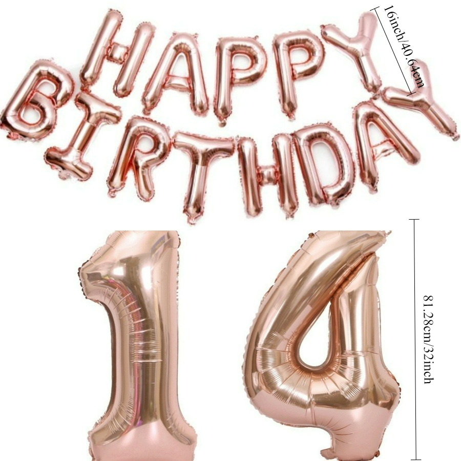 Happy Birthday 32Inch Number F – обзор и цена Tinsel Garland Decoration