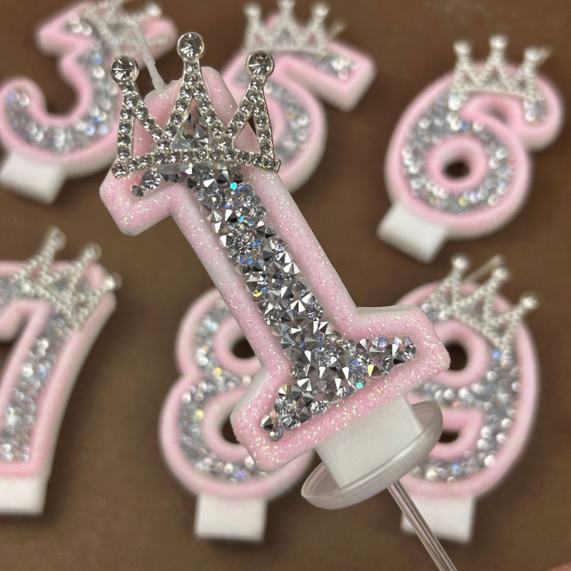 Digital Candles 0-9 Pink Silve – обзор и цена Holiday Candle Set