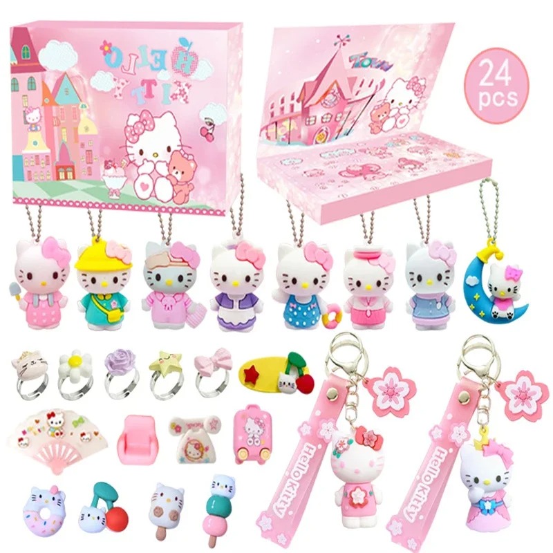 24pcs Cartoon Sanrios Anime He – обзор и цена Advent Calendar Gift