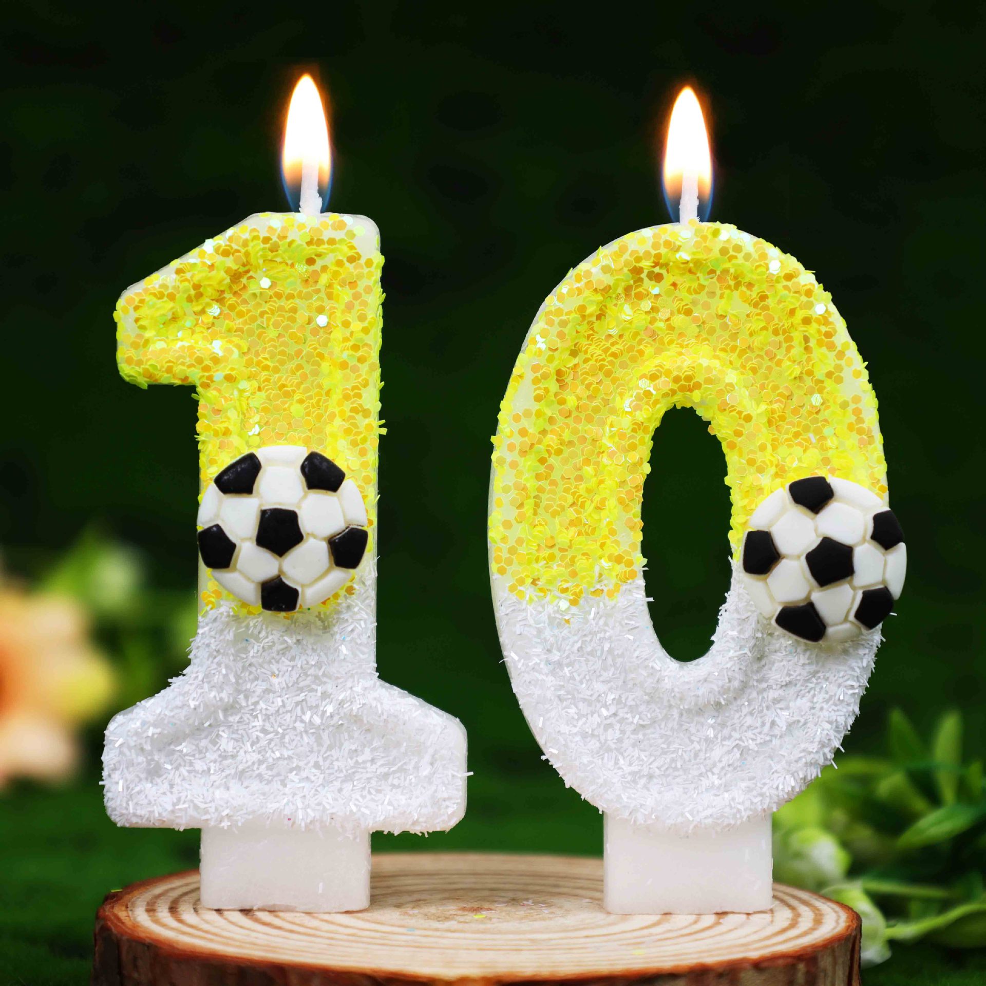 Yellow White Sequins Sports Fo – обзор и цена Holiday Candle Set