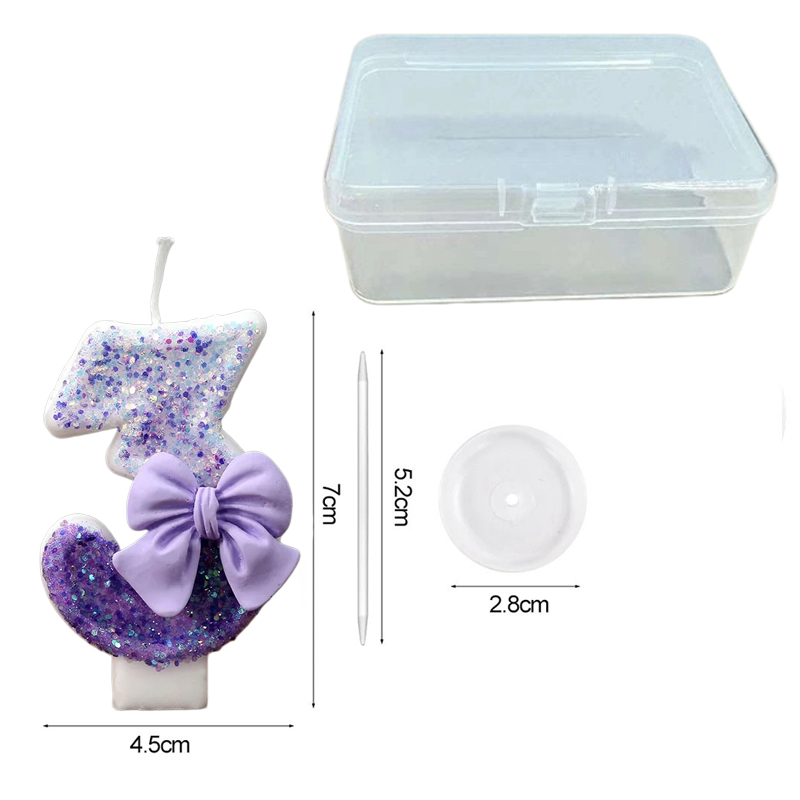 Creative Glitter Gradual Purpl – обзор и цена Holiday Candle Set